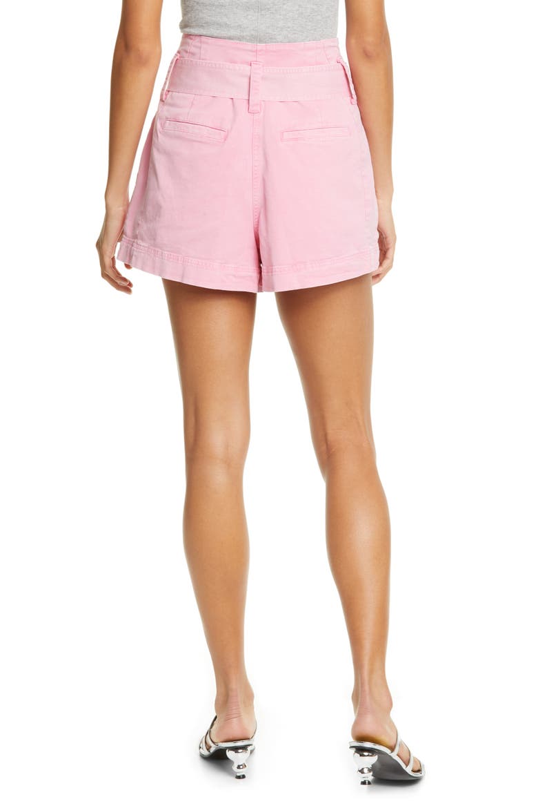Lena Belted Shorts, Alternate, color, PINK