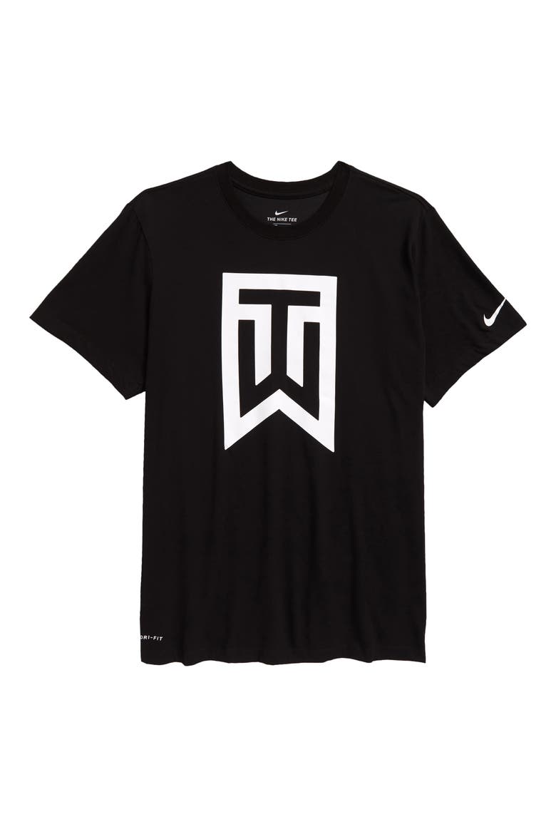 Nike Men's Tiger Woods Golf Graphic Tee, Main, color, BLACK