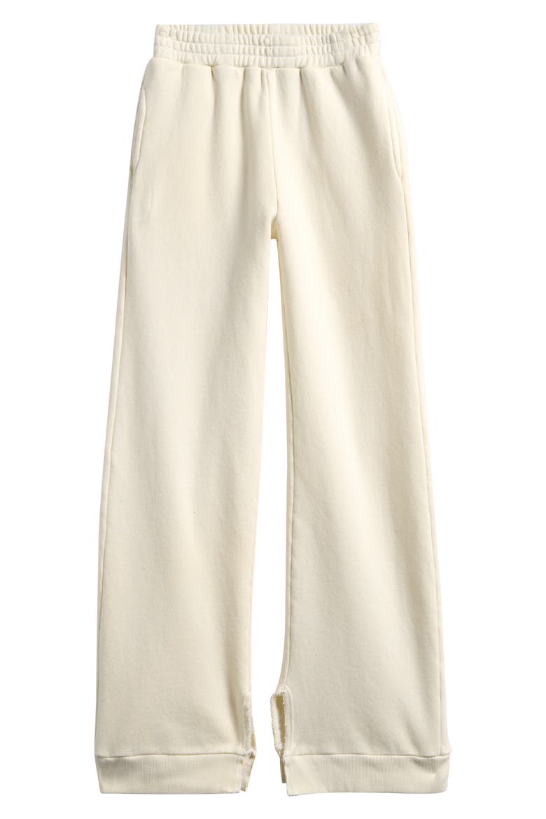 Kids' Cotton Fleece Sweatpants, Main, color, ECRU