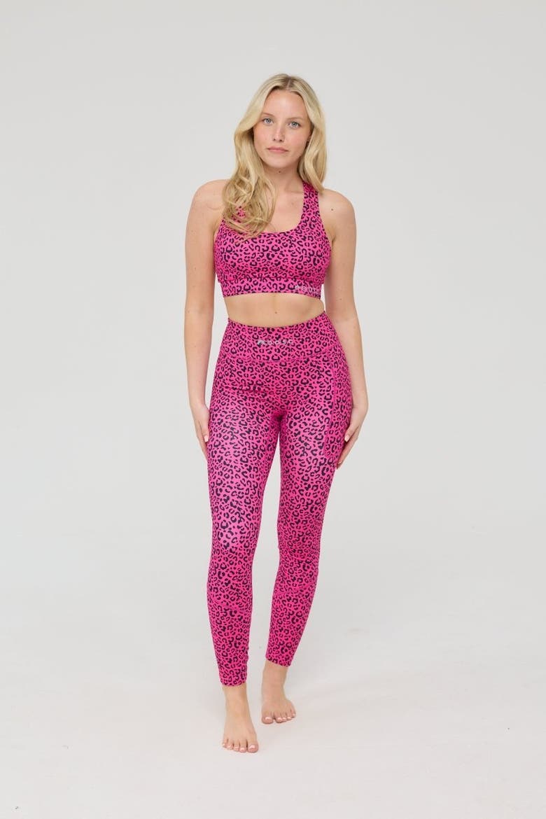 Infinite High Waisted Leggings - Pink Leopard, Alternate, color, Pink Leopard