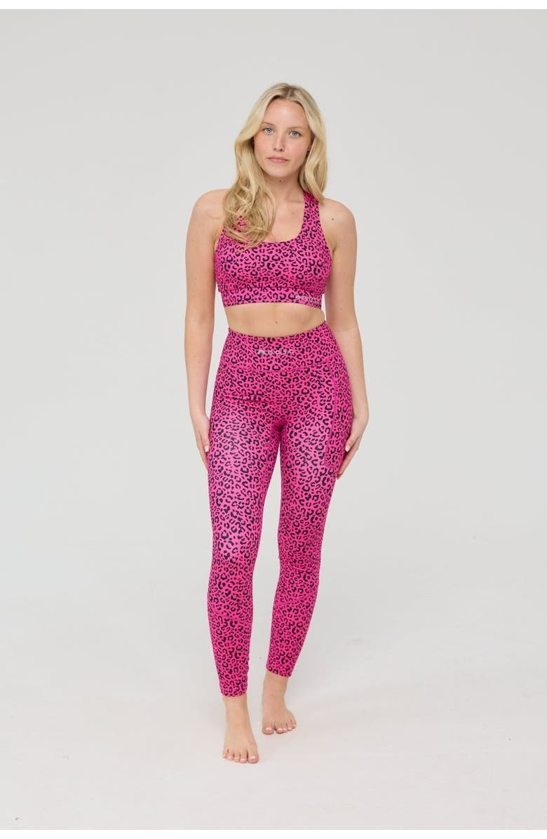 OOSC Infinite High Waisted Leggings - Pink Leopard, Alternate, color, Pink Leopard