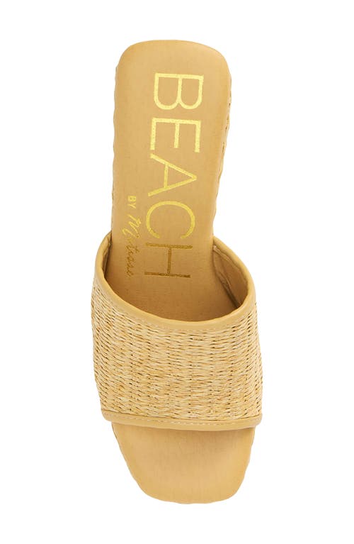 Beach By Matisse Marche Platform Wedge Slide Sandal In Tan