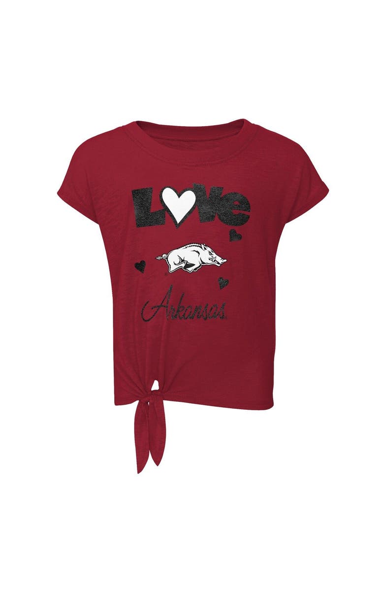 Outerstuff Toddler Cardinal/Black Arkansas Razorbacks Forever Love Team T-Shirt & Leggings Set, Alternate, color, Cardinal