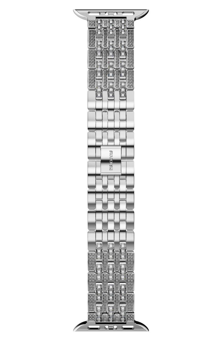 Swarovski Sparkling Princess 20mm Apple Watch<sup>®</sup> Watchband, Main, color, Silver