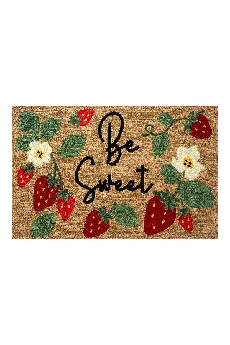 Be Sweet Indoor/Outdoor Doormat, Main, color, RED MULTI