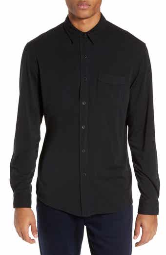PAIGE Stockton Slim Fit Long Sleeve Jersey Sport Shirt