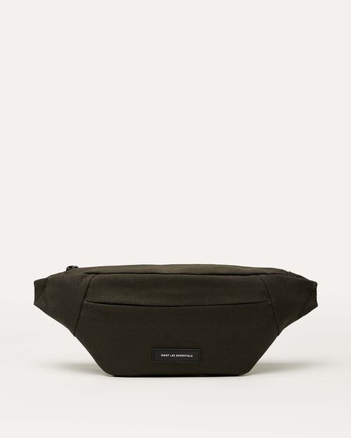 Want Les Essentiels De La Vie Want Les Essentiels Atlin Organic Cotton Canvas Belt Bag In Green