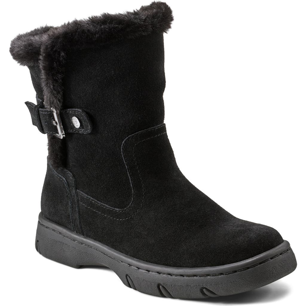 Easy Spirit Graye Faux Shearling Boot in Black