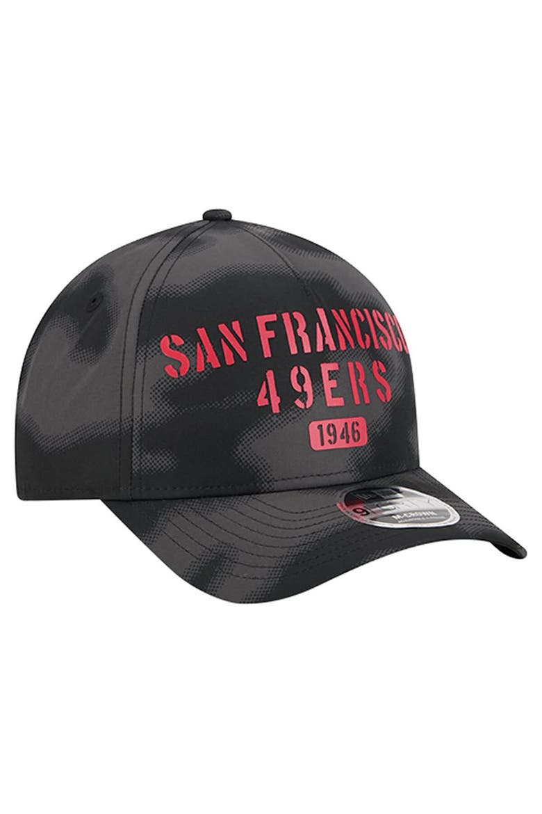 Men's New Era Gray San Francisco 49ers Halftone Camo 9FORTY Hat, Alternate, color, Gray