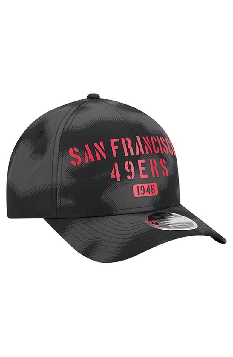 New Era Men's New Era Gray San Francisco 49ers Halftone Camo 9FORTY Hat, Alternate, color, Gray