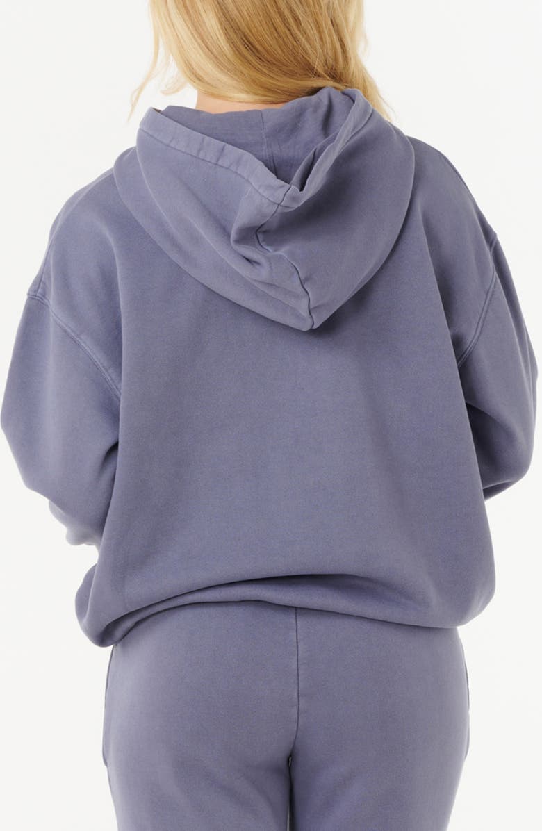 Rip Curl Varsity Sports Cotton Hoodie, Alternate, color, Blue Grey