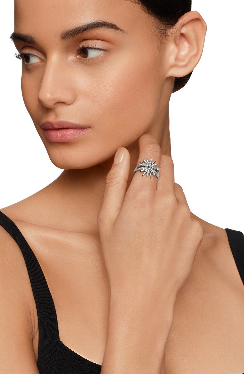 David Yurman Starburst Ring with Pavé Diamonds, Alternate, color, 