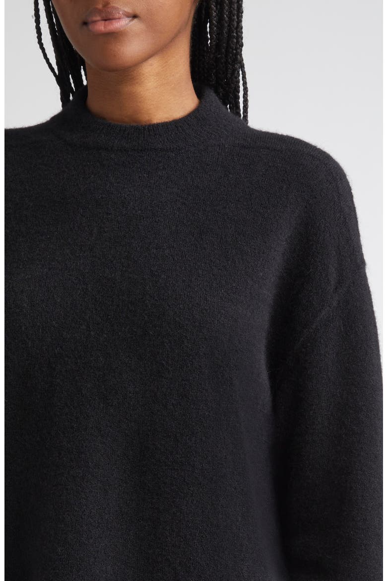 Tommy Alpaca & Wool Blend Sweater, Alternate, color, BLACK