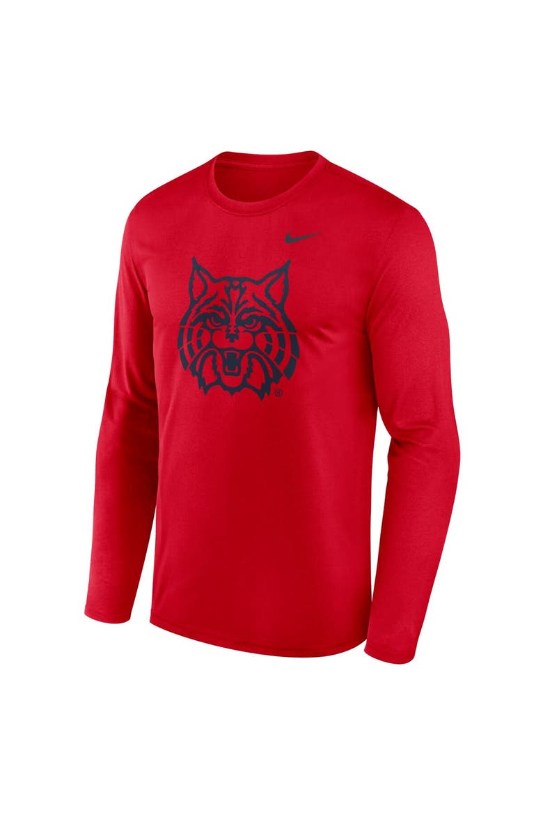 Men's Nike Red Arizona Wildcats Primetime Alternate Logo Legend Performance Long Sleeve T-Shirt, Alternate, color, Red