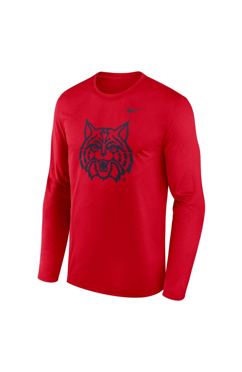 Nike Men's Nike Red Arizona Wildcats Primetime Alternate Logo Legend Performance Long Sleeve T-Shirt, Alternate, color, Red