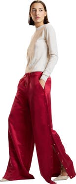 Cynthia Rowley Wide Leg Snap Pants