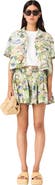 maje Patterned cropped shirt