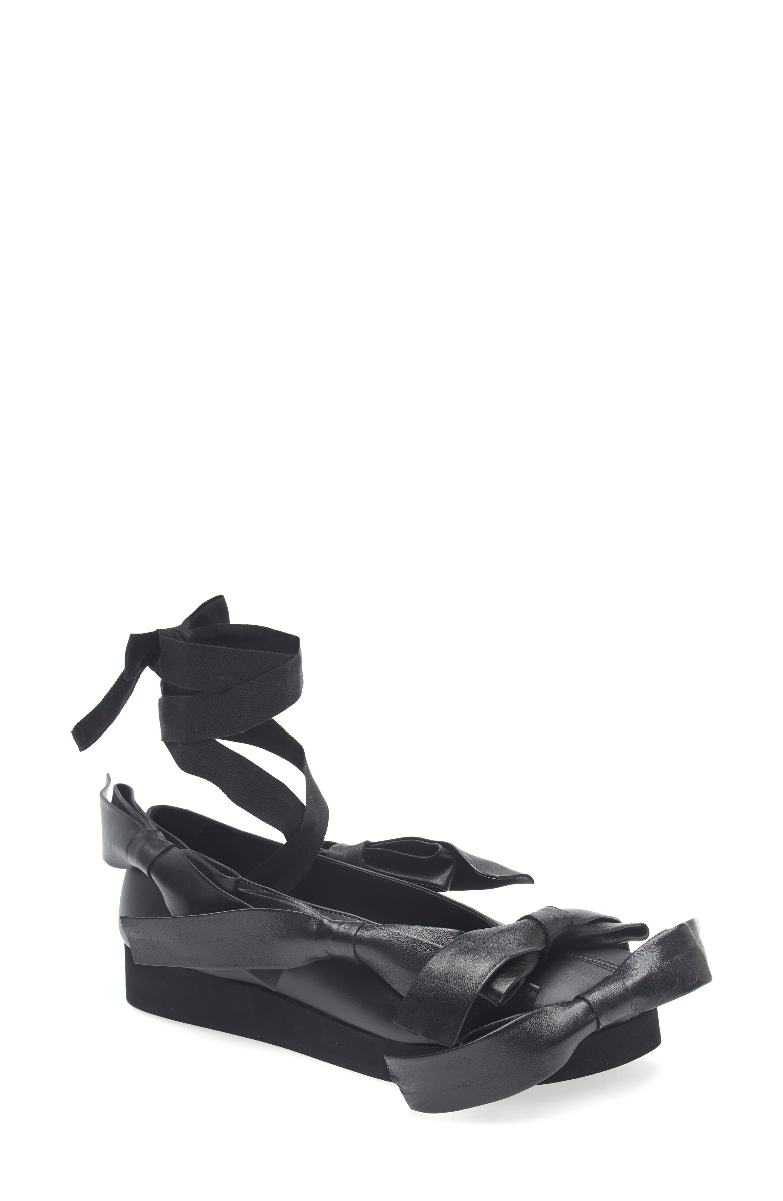 Comme des Garçons x Phileo Platform Ballet Flat, Main, color, Black