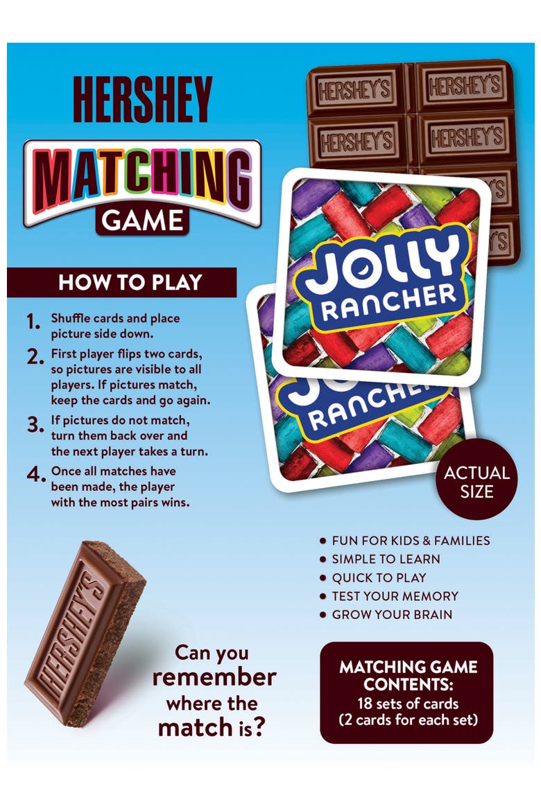 Hershey's Matching Game, Alternate, color, Multicolor