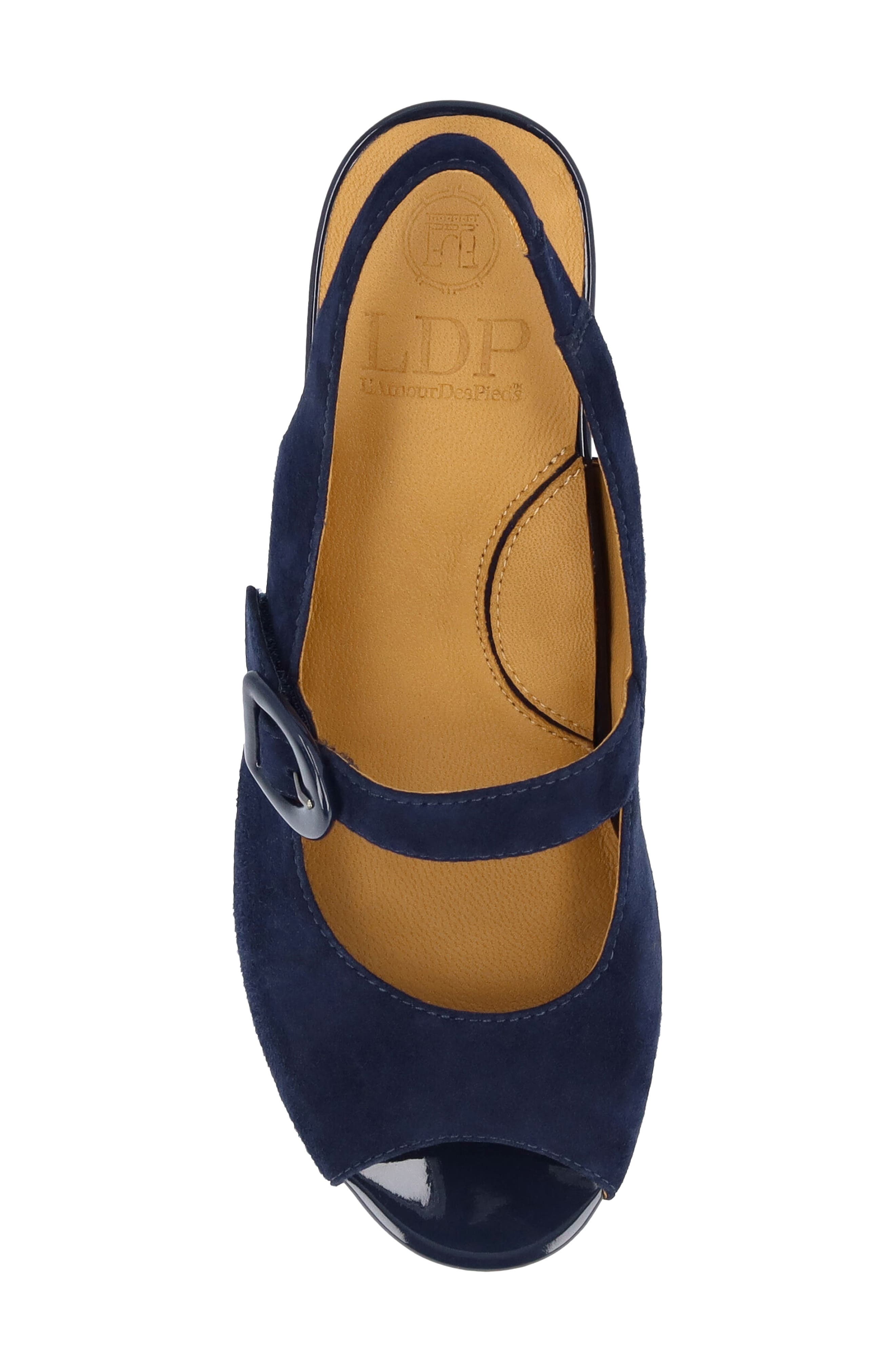L
Amour des Pieds Merryn Slingback Sandal, Alternate, color, Dark Navy