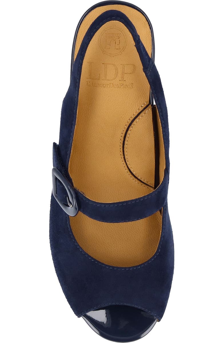 L'Amour des Pieds Merryn Slingback Sandal, Alternate, color, Dark Navy