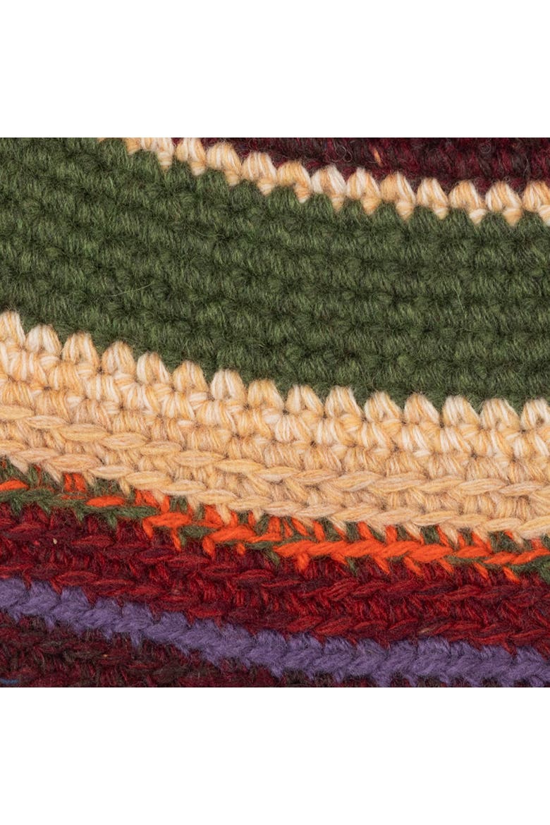Crochet Stripe Bucket Hat, Alternate, color, Brown Multi