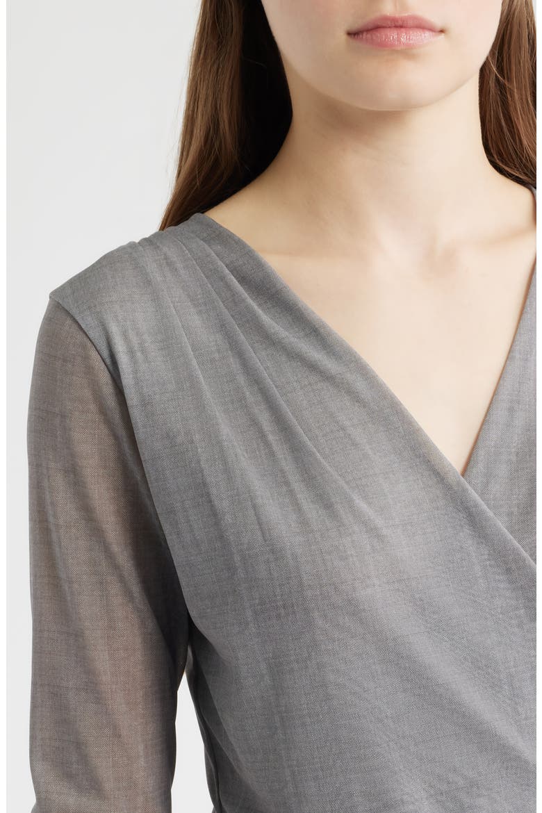 Edriba Faux Wrap Top, Alternate, color, OPEN MISC