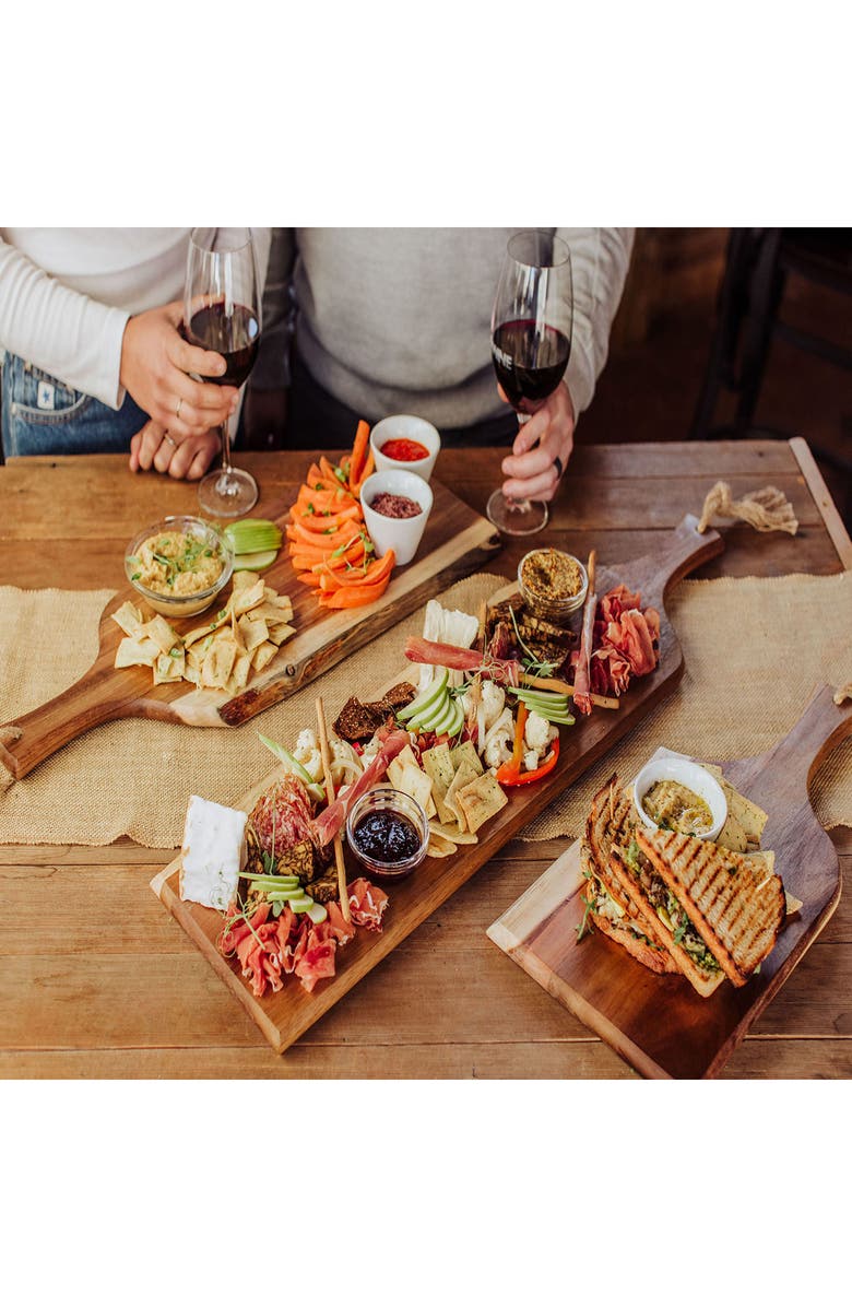 Picnic Time Artisan Serving Planks - Set of 3, Alternate, color, Brown