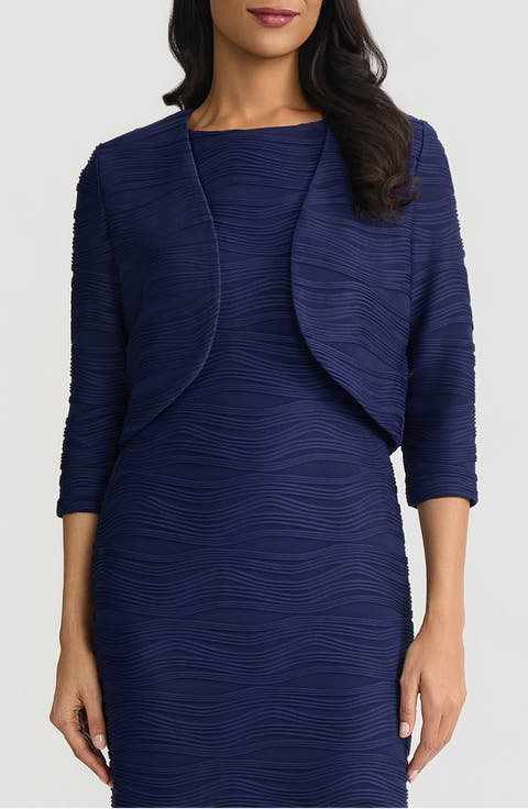 KASPER Knit Shrug (Regular & Petite)