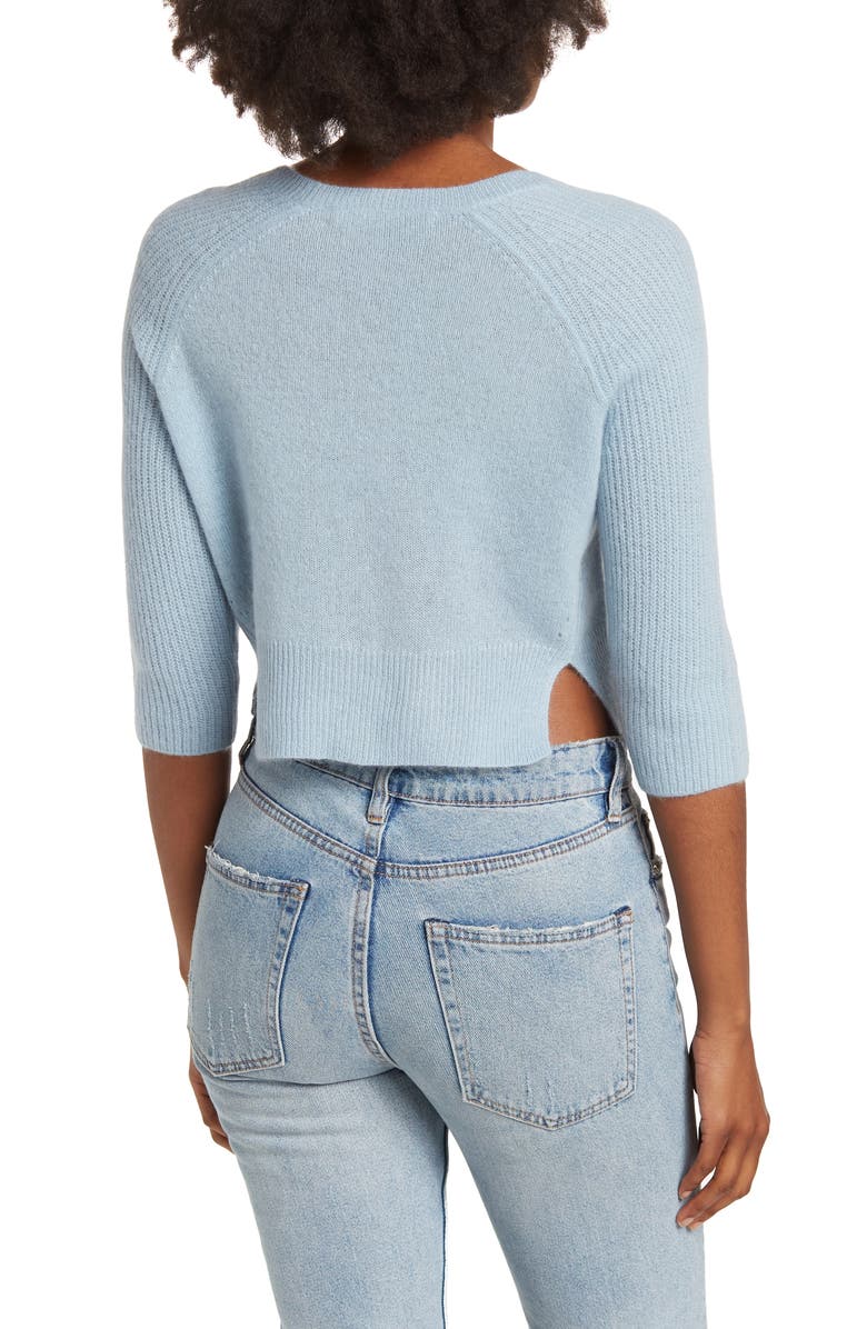 360 CASHMERE Catalina Cashmere 3/4 Sleeve Sweater, Alternate, color, 