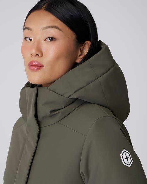 Quartz Co. Madeline | Hooded Insulated Winter Jacket In Olive
