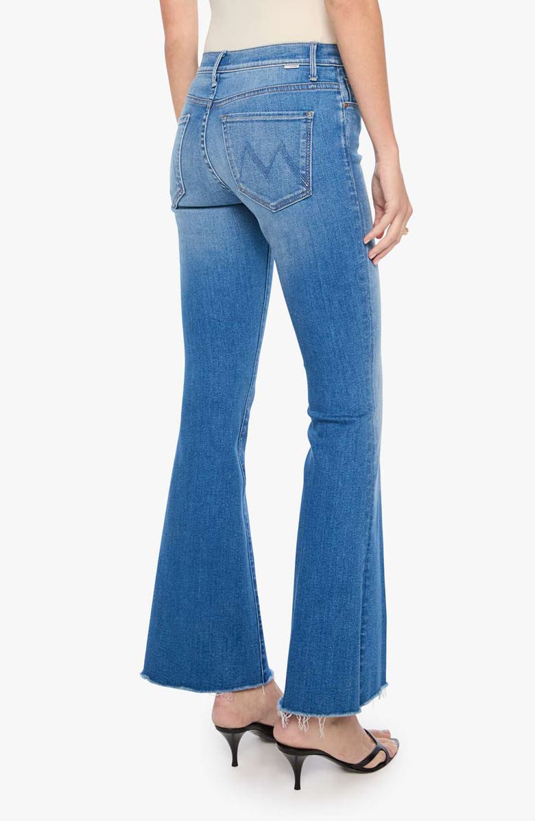 MOTHER The Weekend Fray Hem Flare Jeans, Alternate, color, No Promises