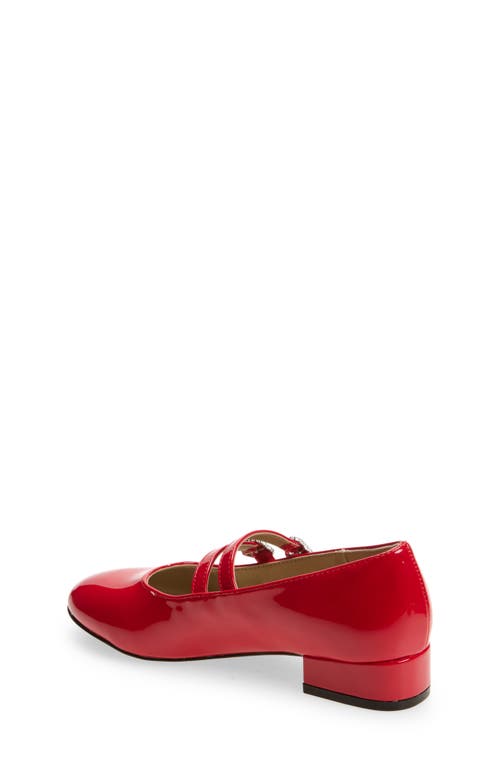 Nordstrom Kids' Rebecka Double Buckle Mary Jane Pump In Red