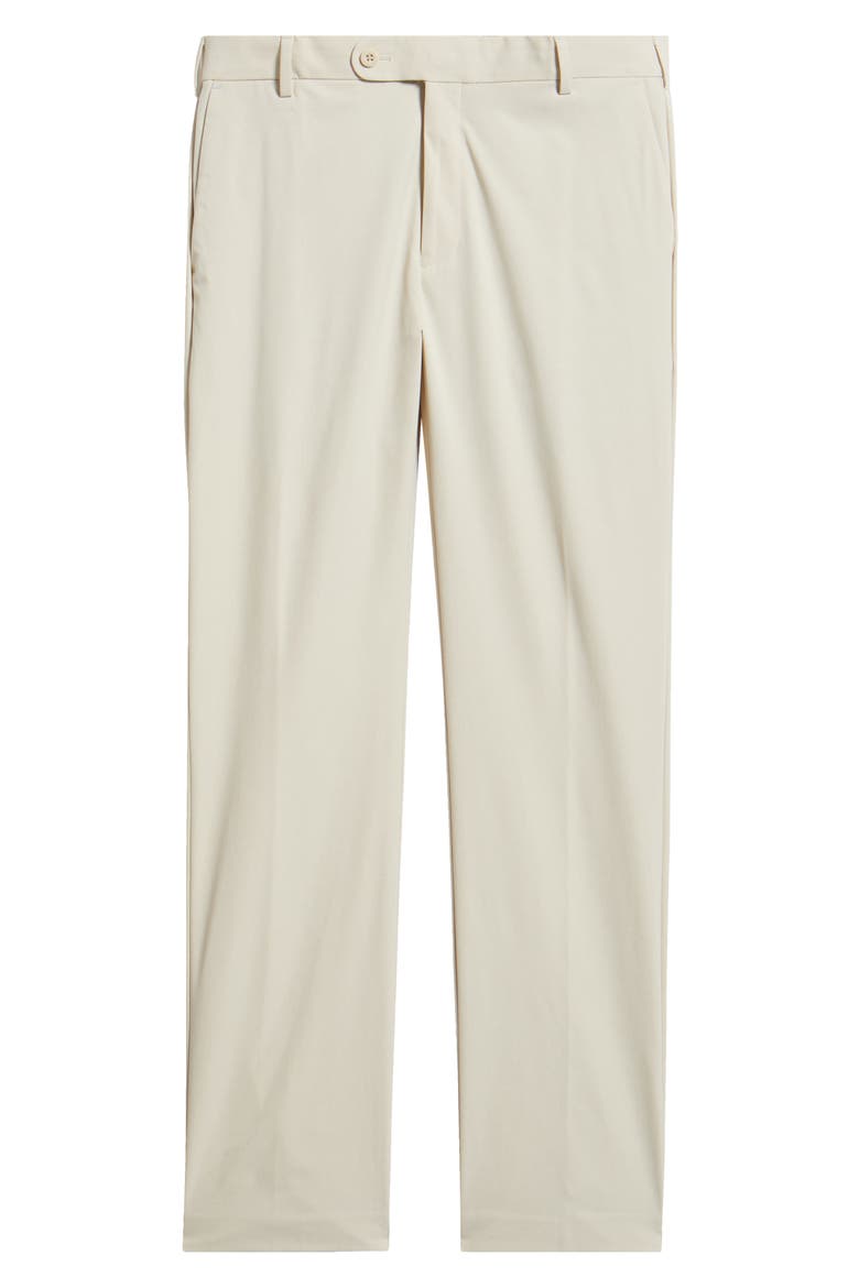 Crown Crafted Surge Performance Flat Front Trousers, Alternate, color, STONE
