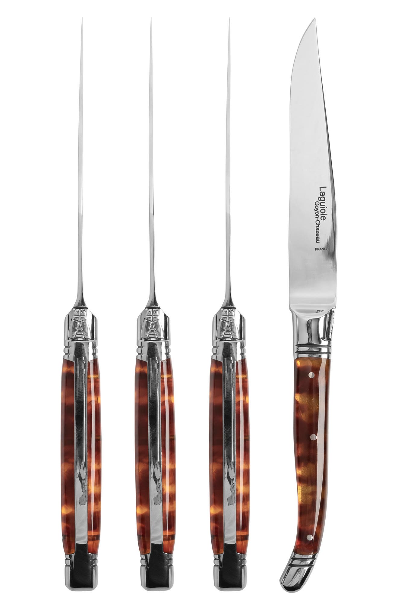 Goyon-Chazeau Set of 4 Laguiole Steak Knives