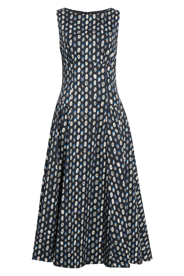 Gwen Drop Waist A-Line Midi Dress, Main, color, GLASSWORK