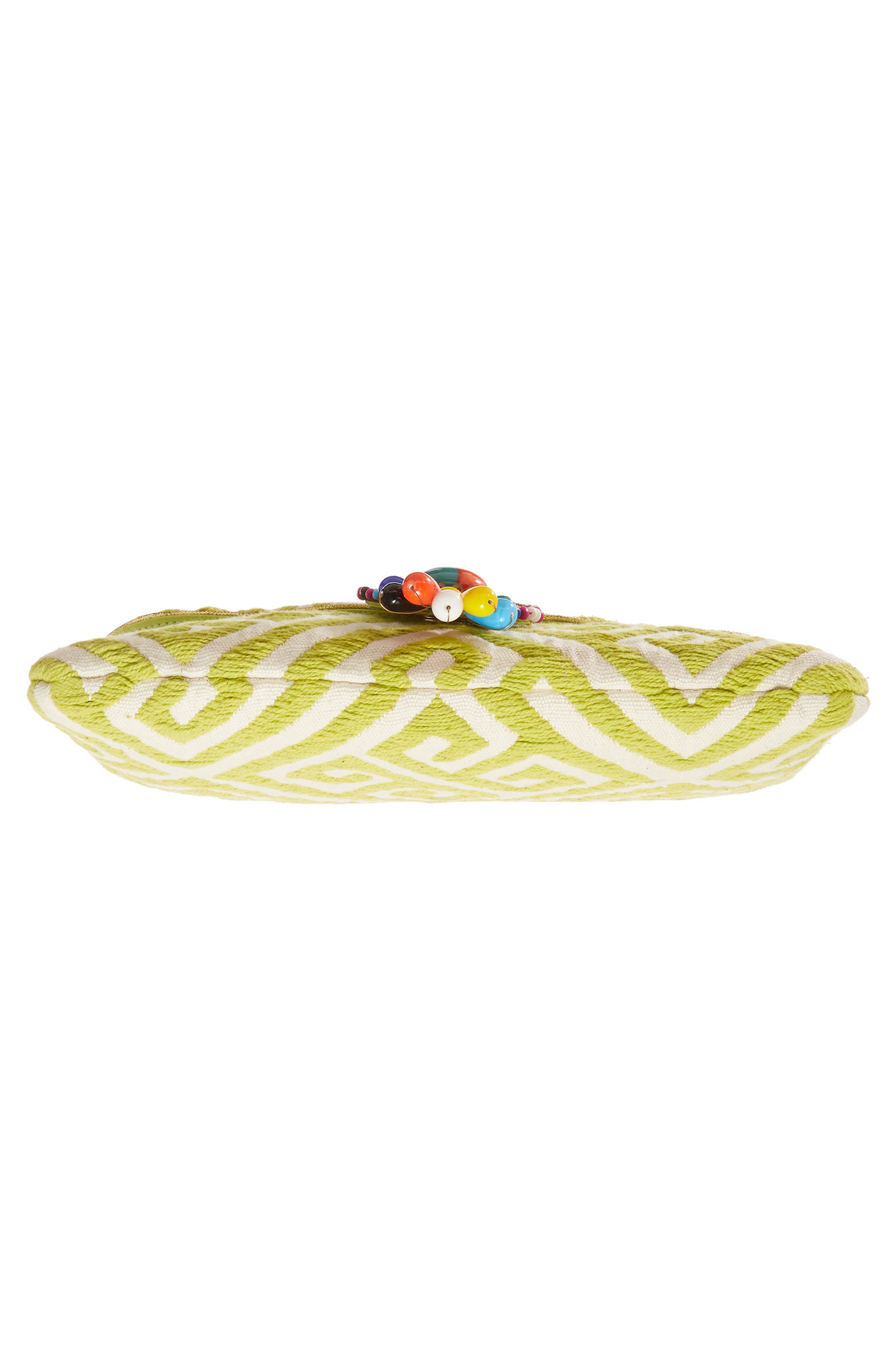 by Steve Madden Beaded & Embroidered Clutch, Alternate, color, CITRON