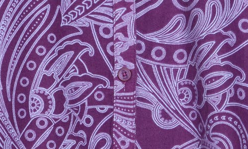 Ted Baker London Flannel Night Shirt In Julian Light Plum