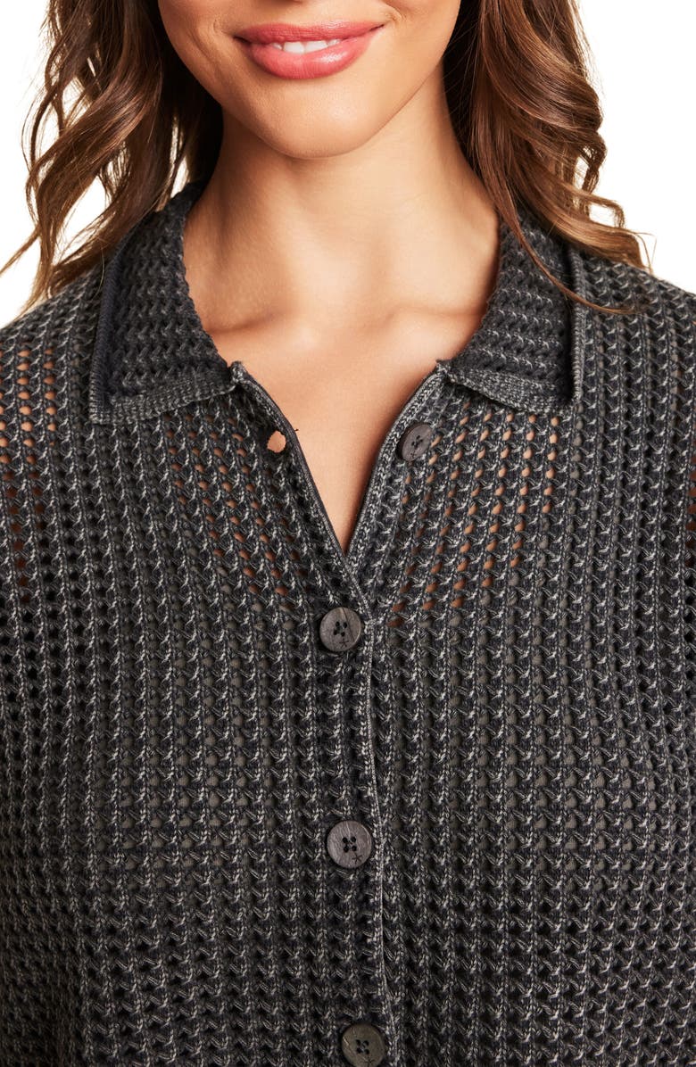 Barefoot Dreams<sup>®</sup> Sun Bleached Cotton Pajama Shirt, Alternate, color, 