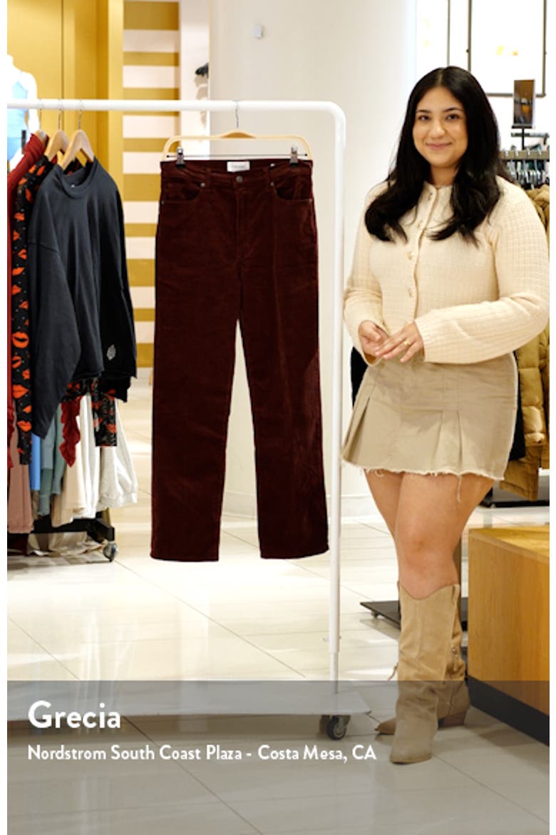 Le Sleek Corduroy Ankle Straight Leg Pants video