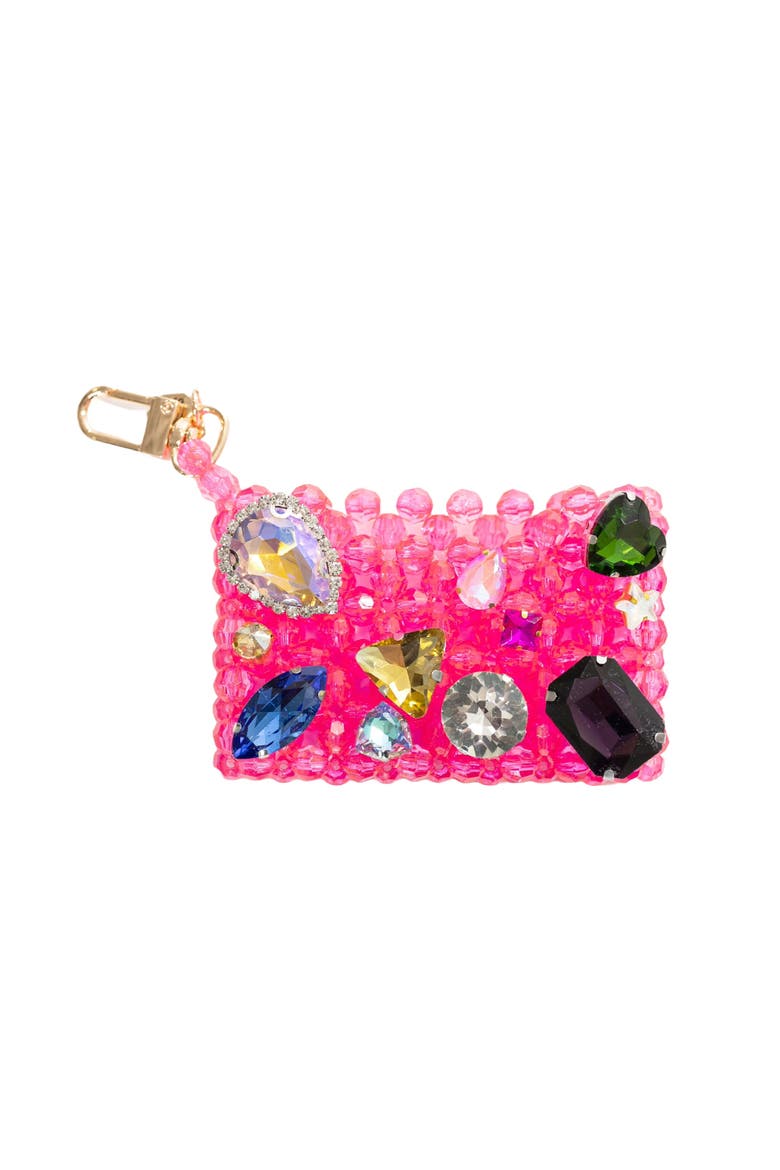 Crown Jewels Cardholder, Main, color, Pink