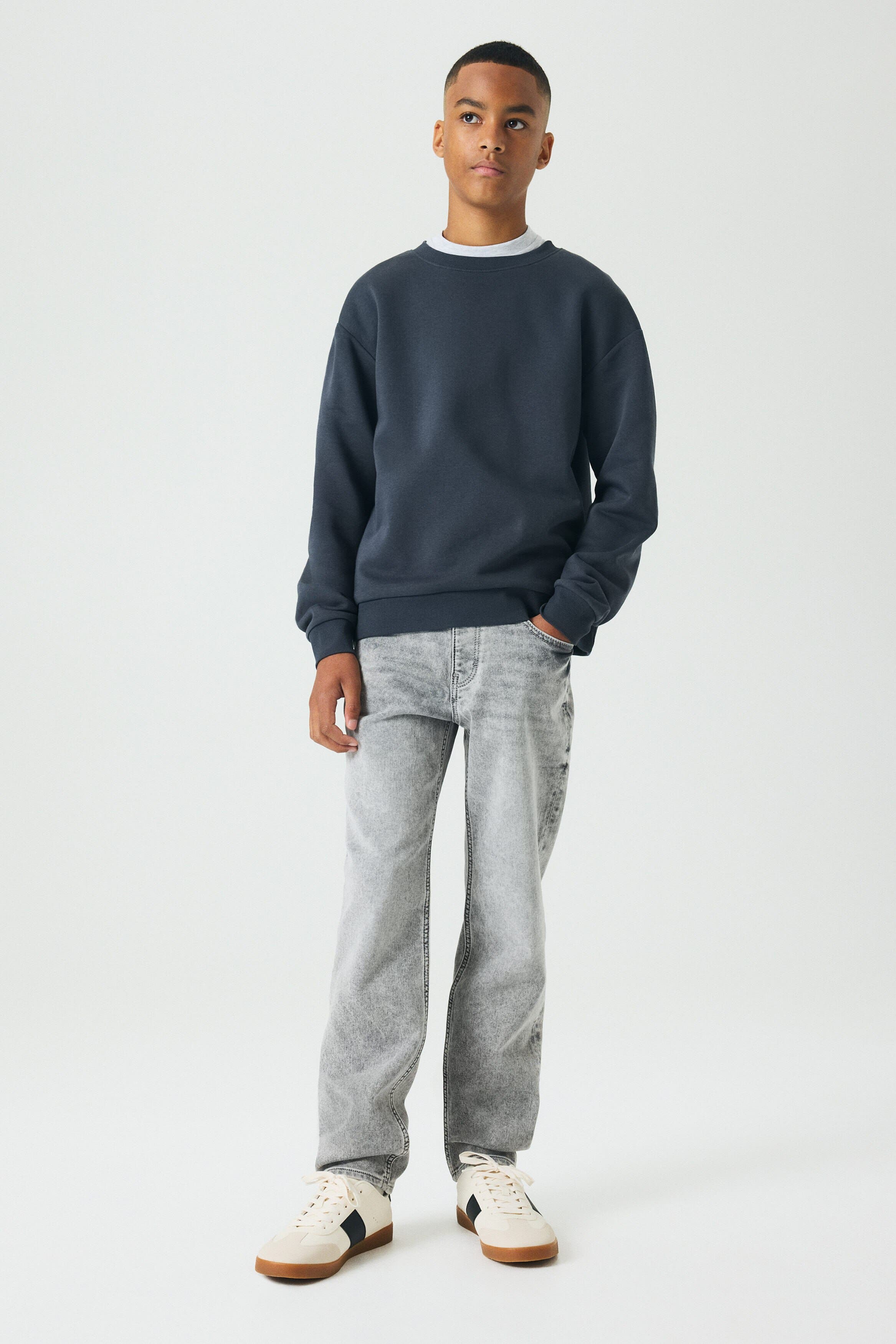 selected Washed denim gray