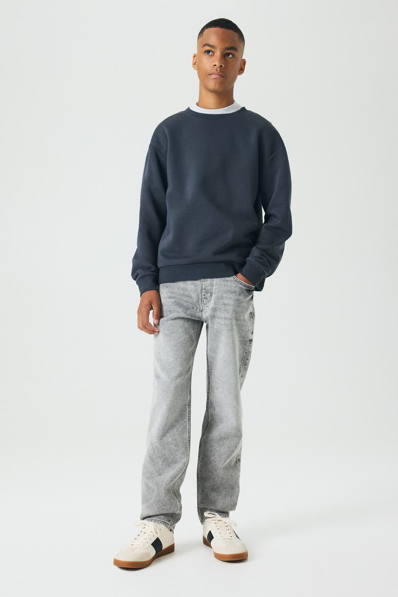 Relaxed Tapered Fit Jeans, Main, color, Washed denim gray