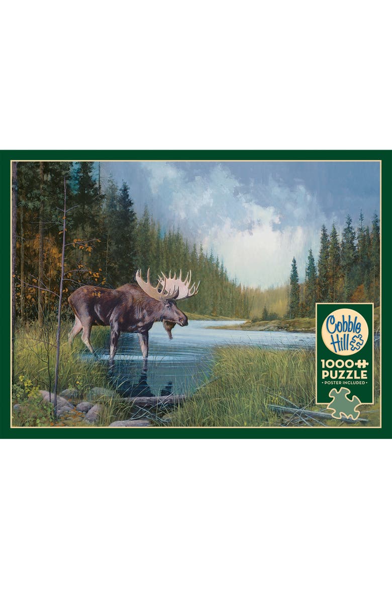 Moose Lake 1000 Piece Puzzle, Alternate, color, Multicolored