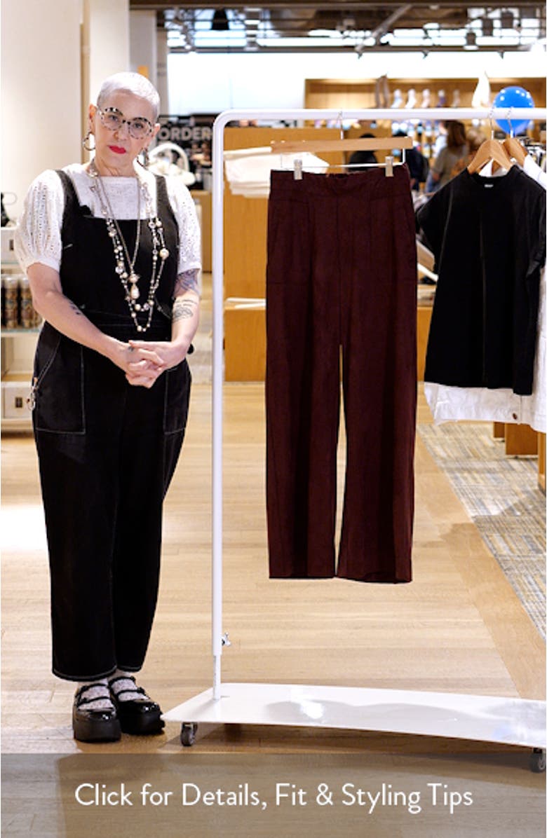 Skyrise Patch Pocket Wide Leg Pants, sales video thumbnail
