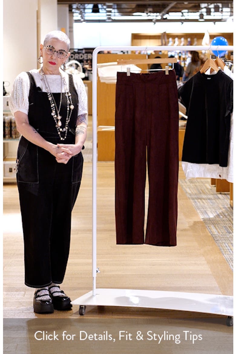 Skyrise Patch Pocket Wide Leg Pants video