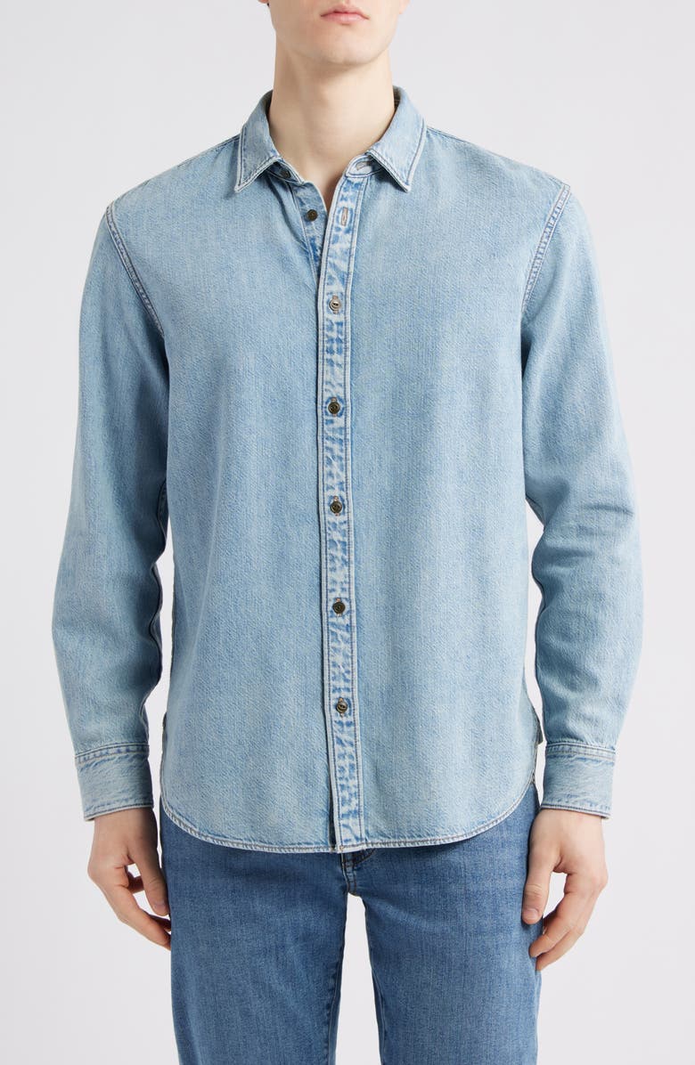 rag & bone Finch Denim Shirt, Main, color, Sunny