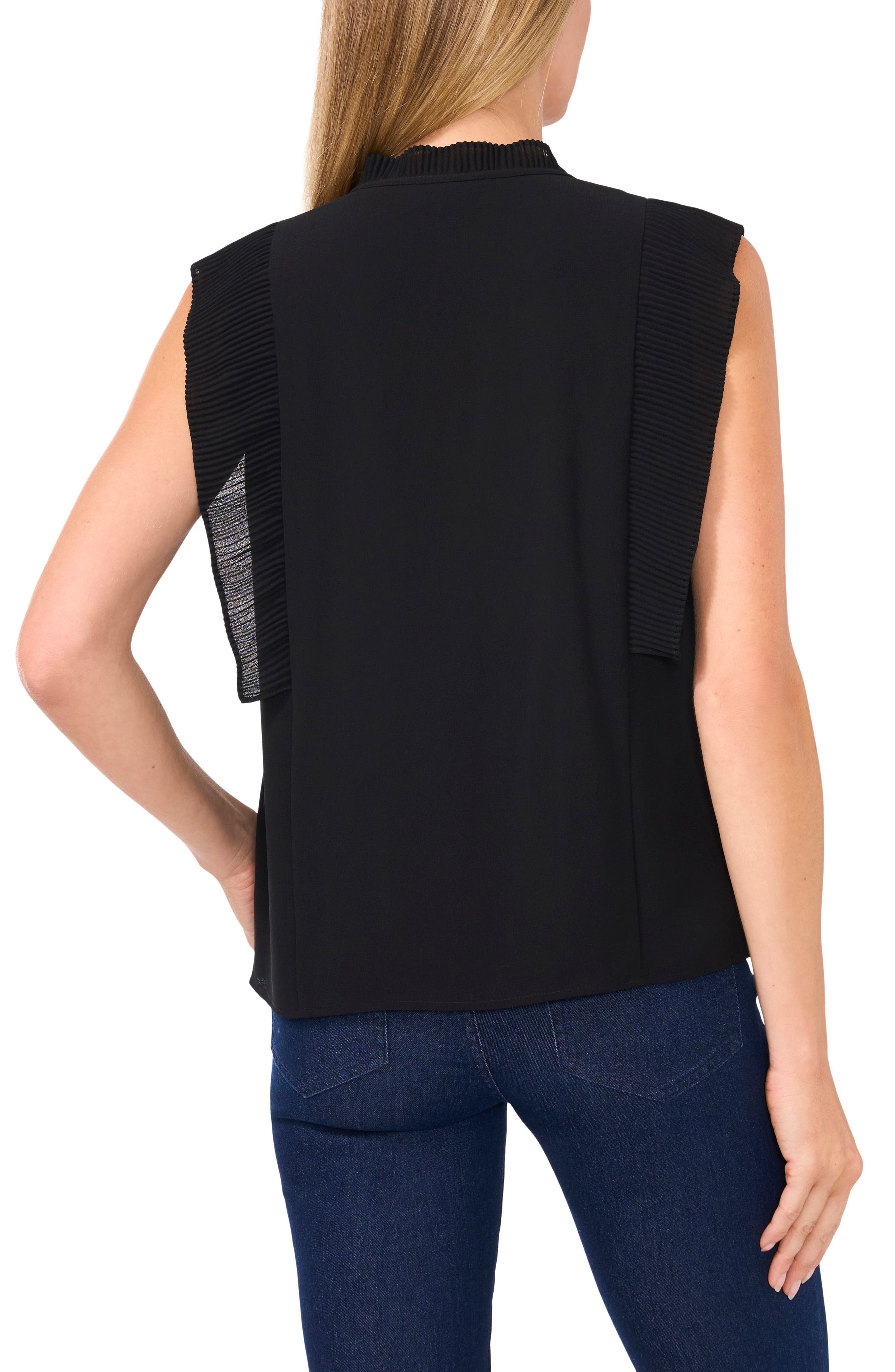 Pleat Detail Sleeveless Top - image 2