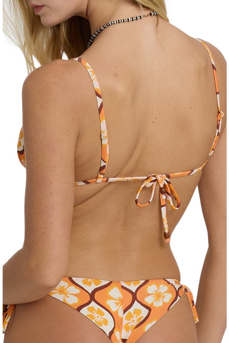 Sol Groove Slide Triangle Bikini Top, Alternate, color, TANGERINE