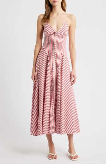 Arabella Stripe Midi Dress